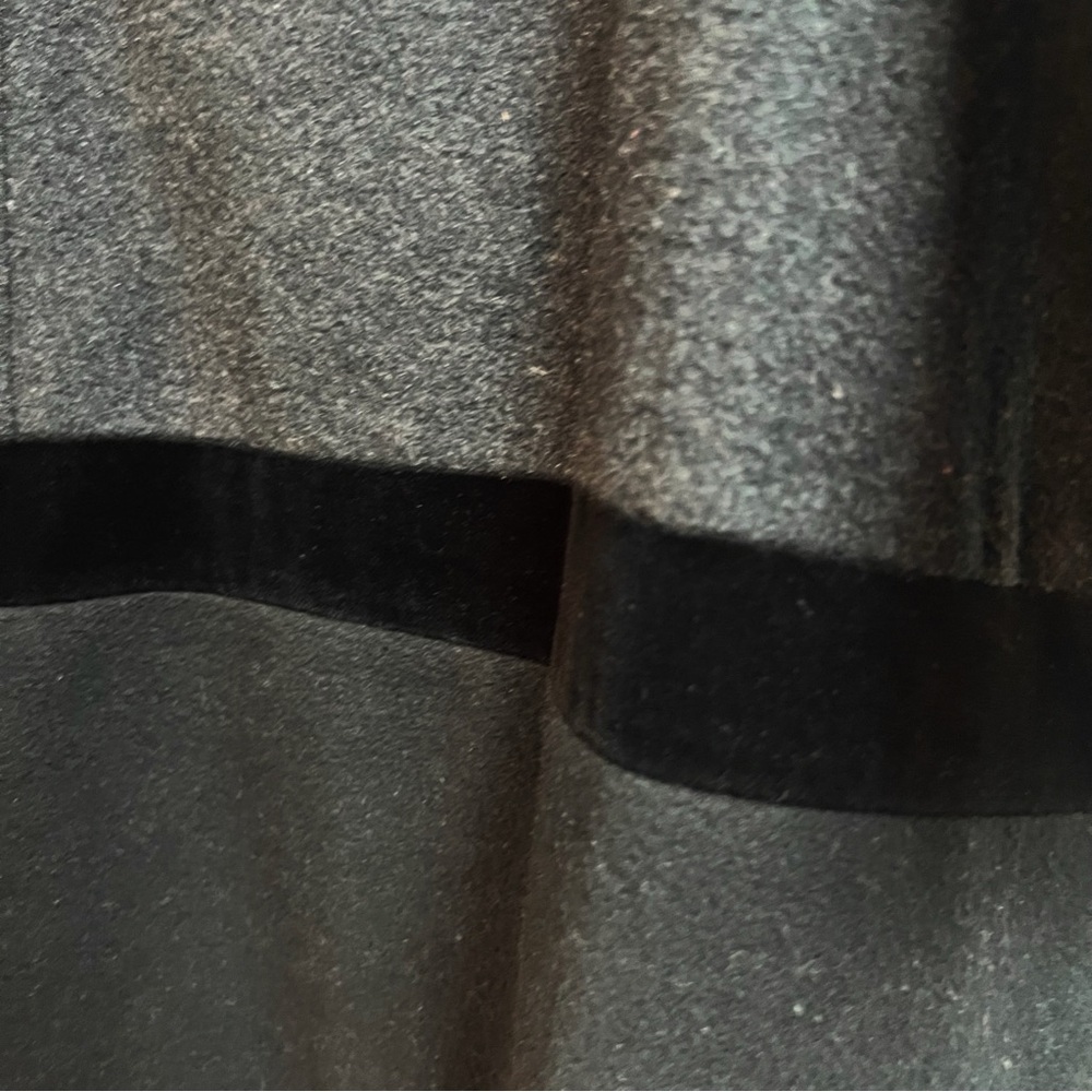 Forecaster Lambswool Velvet Black Peacoat Coat Size 16 Fur Hooded Pockets - Picture 10 of 15